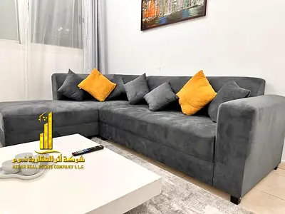 شقة غرفة وصالة  بعجمان - الروضة3 - شارع الشيخ عمار - مفروشة فرش فندقى راقى جدا للايجار الشهرى