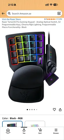 Razer Tartarus pro gaming keypad (mechanical switch)