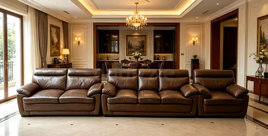 Sofa Leather 6 Seater