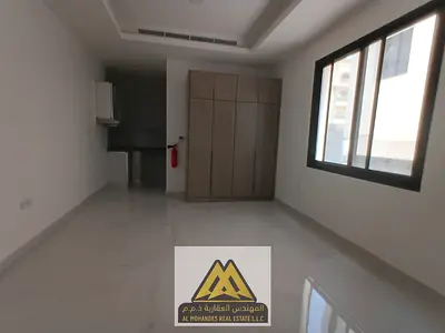 Brand new studio apartment for annual rent in Al Alia, Ajman Spacious | Semi-separate kitchen | High-end finishes | New building | Prime location