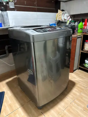 Top load washing machine - stainless steel, good condition