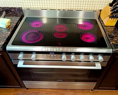 Siemens electric ceramic cooker 90x60 cm Electric 5Hobs Cooking Stove