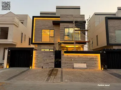 villa with (lift) and (pool) | al yasmeen |5 master rooms, majlis, 2 halls, roof | freehold | the price included the registration fees.