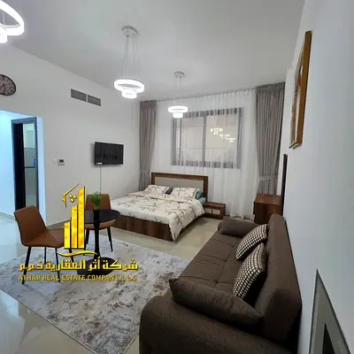 فرصة ذهبية أفخم استوديو مفروش بالكامل للإيجار الشهري في النعيمية 1 خلف ابراج النعيمية  تاور النعيمية 1    – عجمان ✨
