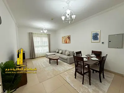 شقه فاخره ثاني غرفه وصاله مع بلكونه مفتوحه.عجمان ابراج الياسمين. مفروشه بالكامل للإيجار الشهري✨الإيجار يشمل الفواتير والإنترنت وموقف