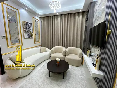 شقه فاخره ثاني ساكن. غرفه وصاله مع اطلاله مفتوحه.عجمان جاردن ستي. مفروش بالكامل للإيجار الشهري.✨الإيجار يشمل الفواتير والإنترنت وموقف