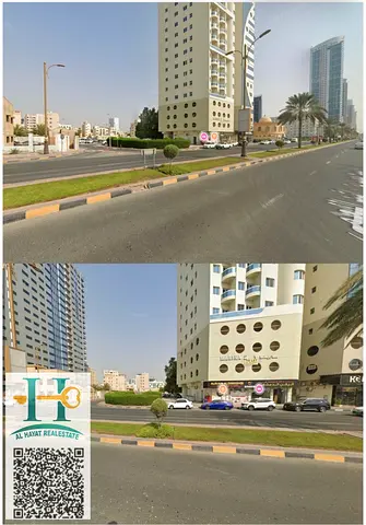 أرض مخصصة لفندق للبيع في عجمان الموقع: النخيل 2 / شارع الكورنيش الرئيسي