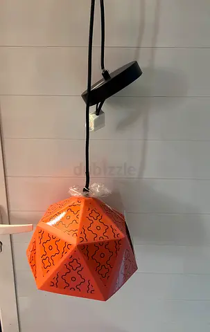 Modern Orange Geometric Pendant Ceiling Light