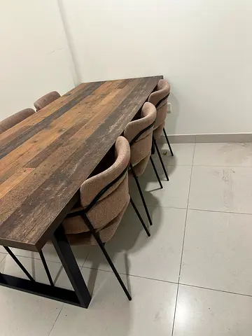 Dining table with six chairs - pan emirates