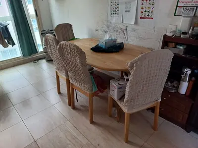 Dining table with 4 Chair and Shoe Rack and Dressing Table