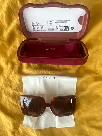 NEW Gucci Women's Sunglasses with Case - Brown