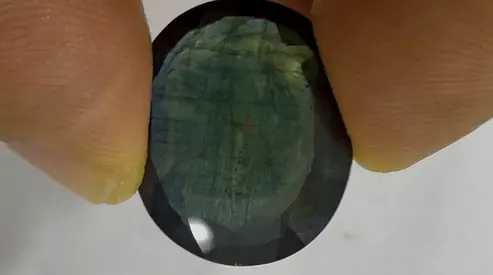 NATURAL GREENISH BLUE SAPPHIRE 36.64ct