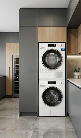 Miele W1 WWI 860 WPS 9kg Washer & T1 TWF760 WP 8kg Heat Pump Dryer – Lotus White