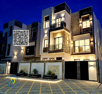 Modern villa, 4 floors, 6BR, in Al-Helio 2. Freehold . Bank financing.