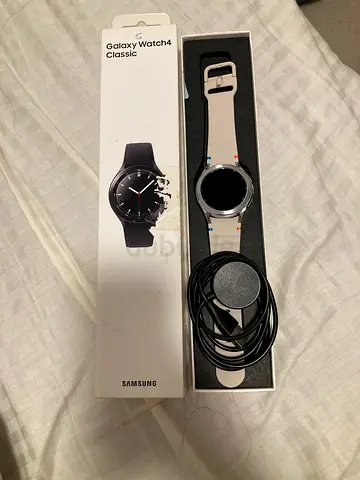 Samsung Galaxy Watch4 Classic with charger