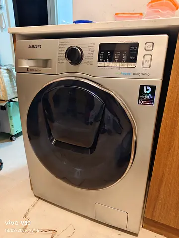 Free delivery Samsung EcoBubble Washer Dryer 8kg/6kg door in door style