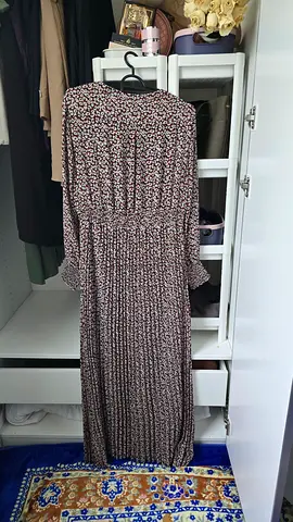 Lightweight floral long dress, size approx M — good condition