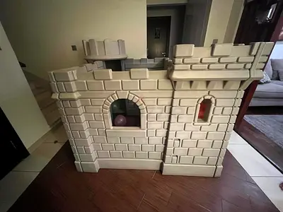 Large Plastic Play Castle for Kids - Sturdy Pretend Play Structure