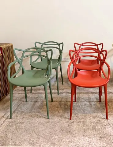 🌈 Authentic ( Kartell ) Masters Chairs – Set of 4 Philippe Starck Design | Iconic Statement Piece