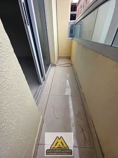 Large studio apartment in Al Hamidiya, next to Ajman Court and University. All services available. E
