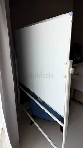 Double-sided Magnetic Whiteboard on Stand - Excellent Condition