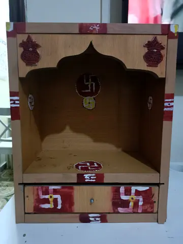 Wooden Pooja Cabinet for sale