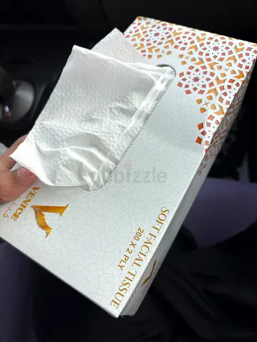 Box of Soft Facial Tissues - 200 x 2 Ply (Part Used)
