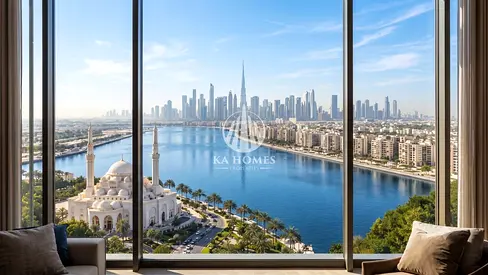 أجمل إطلالة على بحر الممزر | إنجاز 80% | أقرب مشروع إلى دبي