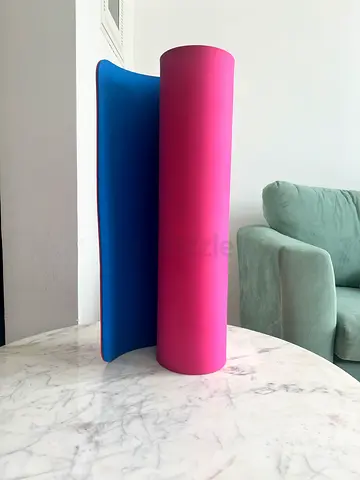 yoga mat (pink and blue) - Used once