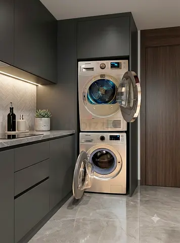 Samsung latest model eco bubble 8 kg washer and 8 kg condenser dryer separate set freestanding Brand