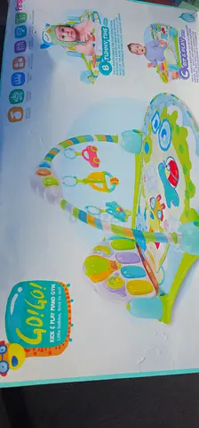 Baby Play Gym Activity Mat with Hanging Toys and Piano