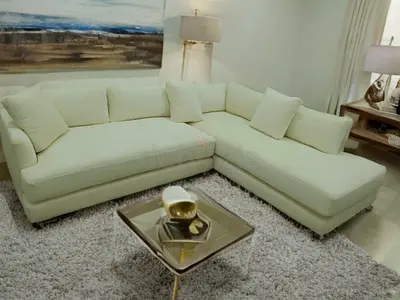 Four seater west elm lshape sofa