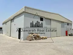 Warehouse with yard for rent in the modern industrial area of ​​Umm Al Quwain.