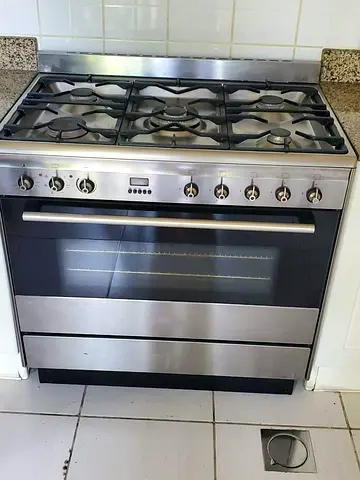 Free delivery Smeg top gas oven electric cooker with dual fan 90 cm