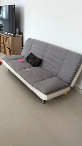 pan home Sofa-bed 2X light grey, 2 for only 500