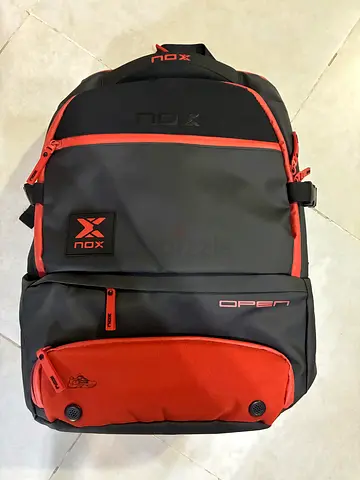 NOX Open Series Padel Backpack – Black & Orange