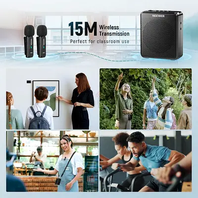 NEEWER VA02 Voice Amplifier with Wireless Microphone