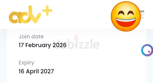 advance+ membership ticket expiring 16 Apr 2027 (joined 17 Feb 2026)