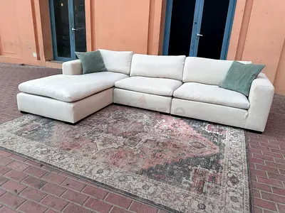 Marina home feather filled Sofa Beige