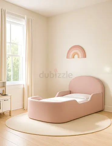 Pink toddler/child low-profile foam bed