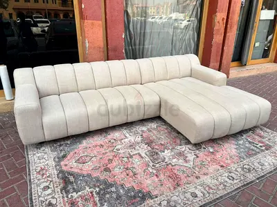 Chattles&more beige L shape sofa