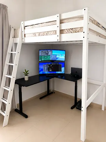 IKEA STORA Loft Bed Frame – White – 140 × 200 cm