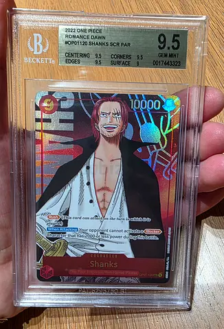 One Piece, Shanks, English, Romance Dawn, OP01-120, Beckett BGS 9.5