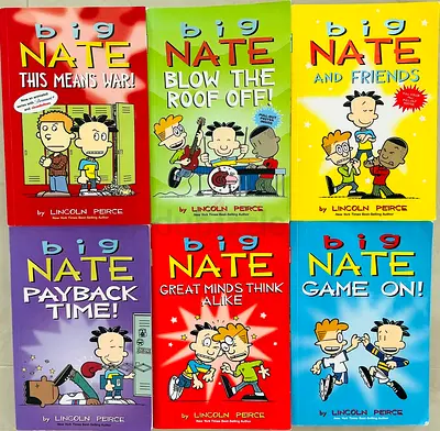 Big Nate Books Collection by Lincoln Peirce - Set of 6
