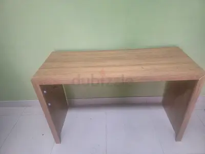 Simple wooden study/computer desk - light oak finish