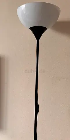 IKEA black & white floor uplighter lamp (2X) - very good condition