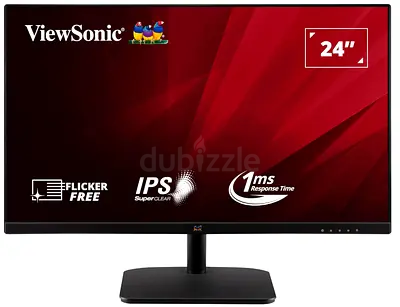 ViewSonic 24-inch IPS Monitor - 1ms, Flicker Free (Excellent Condition)