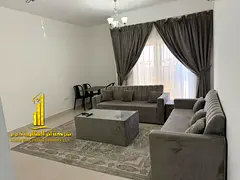 Luxury apartment, second occupancy. One bedroom, living room, and balcony with an open view. Ajman,