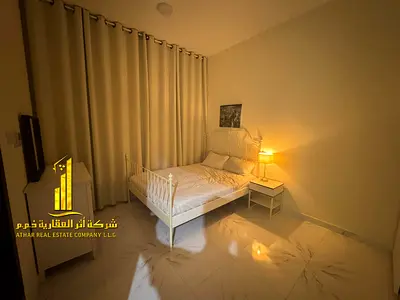 Furnished 2-bedroom apartment for monthly rent in Ajman, including utilities, internet, and parking. 🚗 Prime location with convenient access to all a