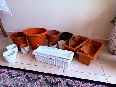 Assorted Plant Pots and Planters - Various Sizes (Indoor/Outdoor)